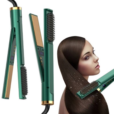 Wholesale professional flat iron hair straightener new design product LCD temperature display hair straightener brush salon tool